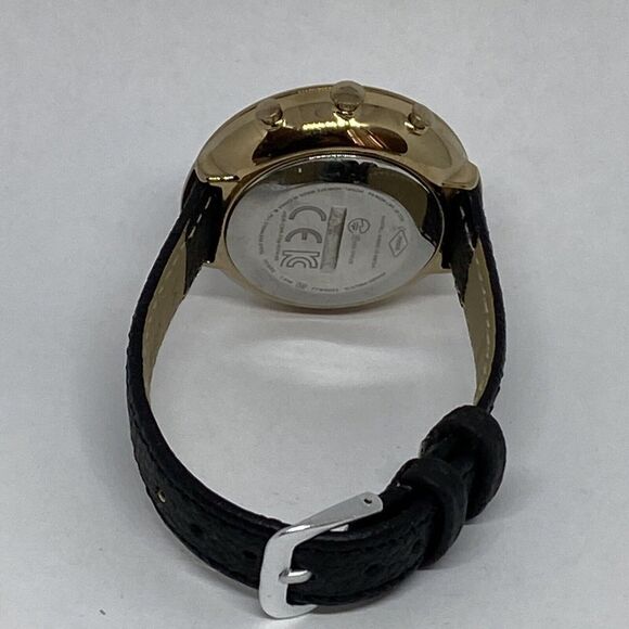 Fossil FTW5023 Women's Black Leather Silver Analog Dial Hybrid Smartwatch XX837 - Picture 10 of 12